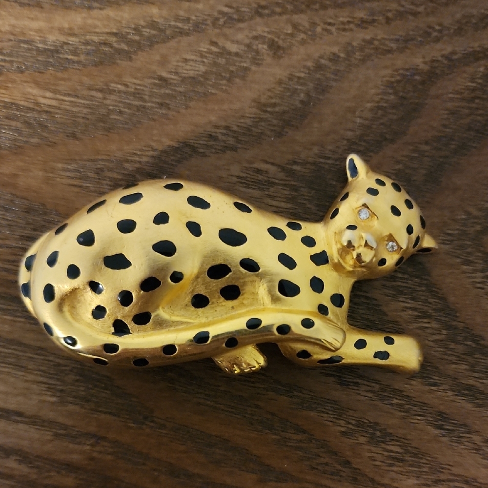 Doreen Ryan 80s-90s Leopard Belt Buckle